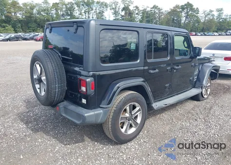 2020 Jeep Wrangler Unlimited Sahara from USA, damaged, VIN 1C4HJXEN4LW198015